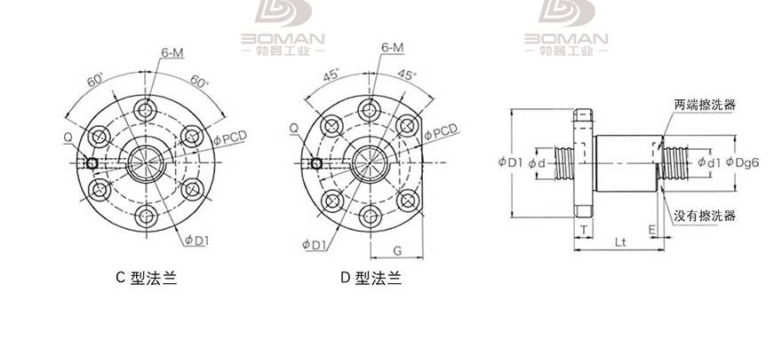 KURODA GD2505JT-CDPR 日本黑田滚珠丝杠型号规格