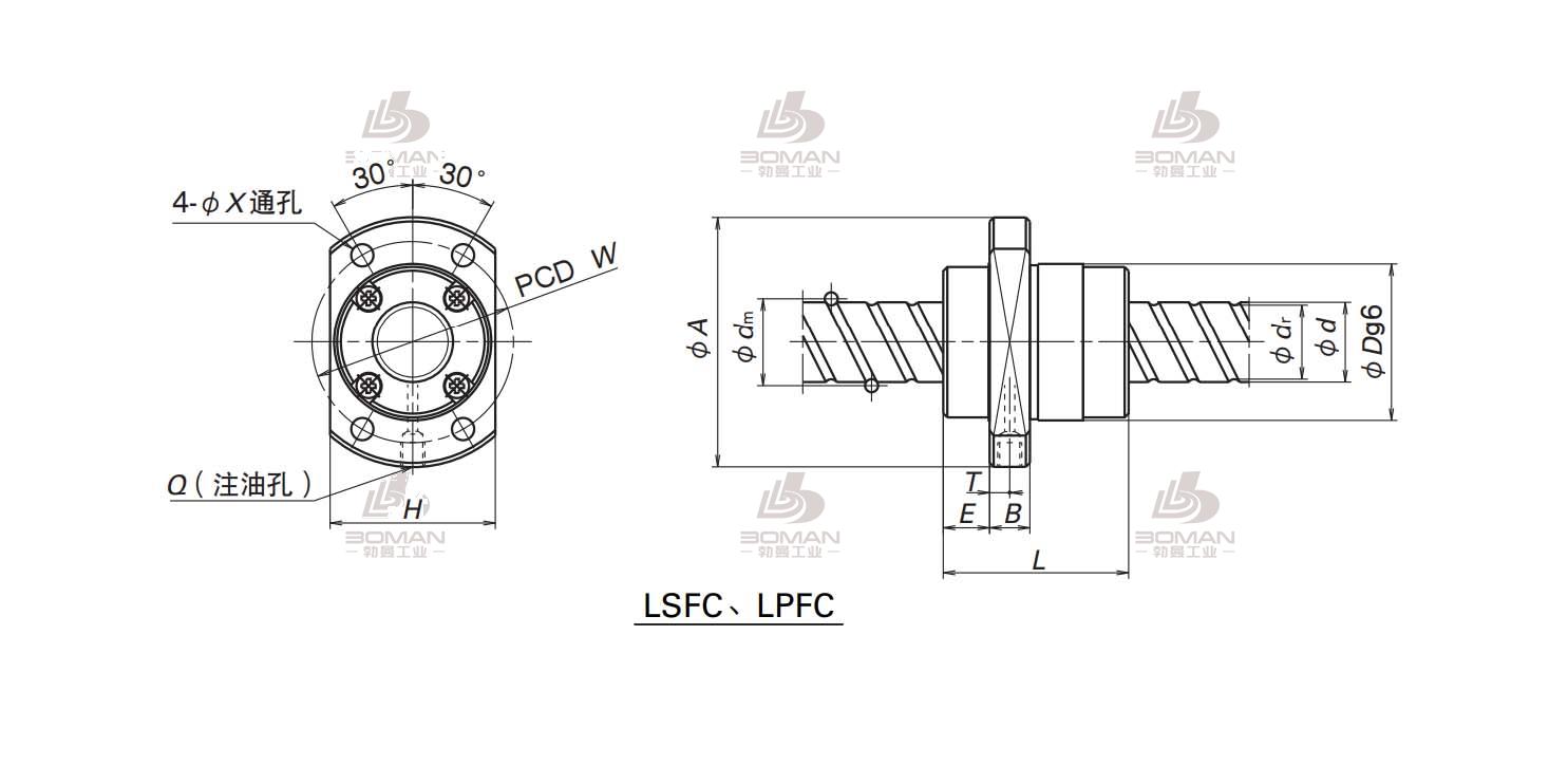 NSK LSFC3232-6-LPFC滚珠丝杠